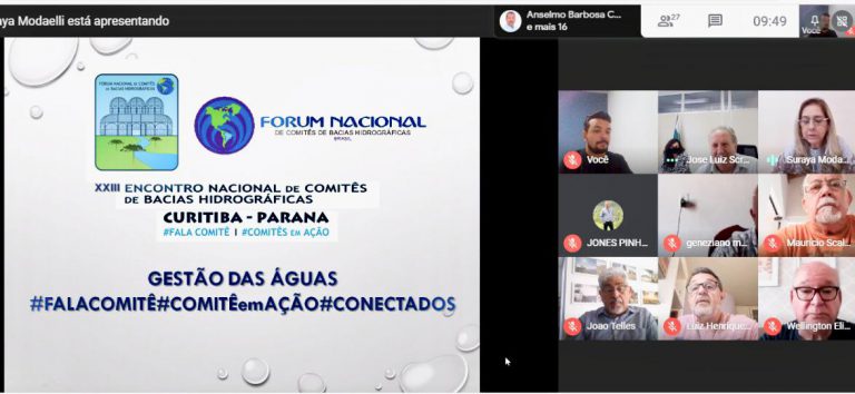 FÓRUM NACIONAL DE COMITÊS DE BACIAS HIDROGRÁFICAS REALIZA REUNIÃO NA ÚLTIMA QUARTA-FEIRA, DIA 3